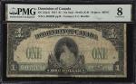 CANADA. Dominion of Canada. 1 Dollar, 1917. DC-23a-ii. PMG Very Good 8.