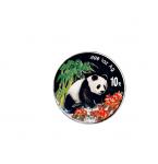 1997、1998、1999年中国人民银行发行熊猫彩色银币一组五枚