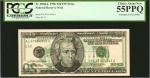 Fr. 2084-L. 1996 $20  Federal Reserve Note. San Francisco. PCGS Currency Choice About New 55 PPQ. Fu