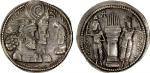 SASANIAN KINGDOM: Varhran II, 276-293, AR drachm (3.89g), G-64 (VII/2), Sunrise-786, busts of the ki