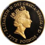 GREAT BRITAIN. 5 Pounds, 1996. NGC PROOF-68 ULTRA CAMEO.