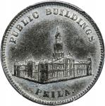 PENNSYLVANIA. Philadelphia. Undated (1876) Malseed & Hawkins. Rulau Pa-Ph 274. White Metal. Plain Ed