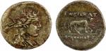 BACTRIA: Agathocles, ca. 190-180 BC, AE chalkon (4.14g), Bop-6B-var, wreathed bust of Dionysos right