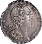 FRANCE. Silver Jeton, 1739. Louis XV. NGC AU Details--Mount Removed.