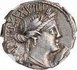 ROMAN REPUBLIC. C. Marius C.f. Capito. AR Denarius Serratus, Rome Mint, 81 B.C. NGC EF.