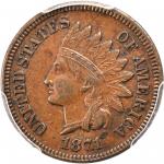 1871 Indian Cent. Bold N. AU-50 (PCGS).