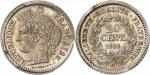 IIIe République (1870-1940). 20 centimes 1889 A, Paris, épreuve sur flan bruni frappée à l’occasion 