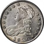 1820 Capped Bust Half Dollar. Square Base Knob 2, Large Date. AU Details--Cleaned (PCGS).