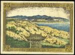 1918年德国胶州湾75芬尼纸币一枚，全新