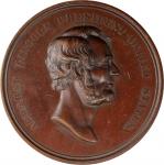 1871 Abraham Lincoln Emancipation Proclaimed Medal. By William Barber. Cunningham 7-060Bz, King-232,