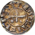 FRANCE. Bearn. Denier, ND (1012-58). Morlaas Mint. Centule IV. PCGS AU-58 Gold Shield.