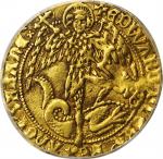 GREAT BRITAIN. Angel, ND (1477-80). London Mint; im: Pierced Cross. Edward IV. ICG EF-40.
