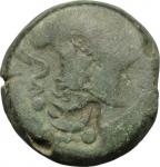 Etruscan Coins, Etruria, Populonia. AR Obol (?), 3rd century BC. Cf. Vecchi EC I, 122 (unrecorded di