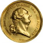 FRANCE. France Lamenting the Execution of Louis XVI Gold Jeton, 1793.