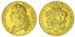 George II (1727-1760), Five-Guineas, 1748 VICESIMO SECVNDO, second older laureate head left, rev. cr