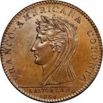 1796 (i.e. ca. 1840) Castorland Medal. Copper. Breen-1063, W-9140. Original dies. Medal turn. MS-65 