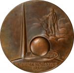 1939 New York Worlds Fair. Trylon and Perisphere Medal. By Julio Kilenyi. Bronze. About Uncirculated