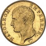 FRANCE - FRANCEPremier Empire / Napoléon Ier (1804-1814). 40 francs tête nue, calendrier grégorien 1