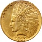 1913-S Indian Eagle. AU Details--Cleaned (PCGS).