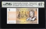 1966年澳大利亚储备银行壹圆。补号。AUSTRALIA. Reserve Bank of Australia. 1 Dollar, ND (1966). P-37a*. R71S. Replacem