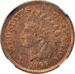 1866 Indian Cent. MS-64 RB (NGC).