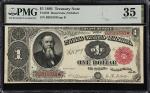 Fr. 350. 1891 $1 Treasury Note. PMG Choice Very Fine 35.