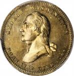 1799 (ca. 1855) Washington Monument in Baltimore Medal. Brass. 21 mm. Musante GW-195, Baker-323C. MS