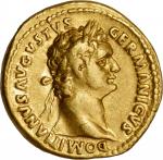 DOMITIAN, A.D. 81-96. AV Aureus (7.57 gms), Rome Mint, A.D. 88. NGC EF, Strike: 5/5 Surface: 4/5.