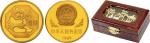 1985年12.7克熊猫精製铜币，原盒装、附德国证书。面值1元，直径32mm，成色70%，计划发行量1000枚，实铸量非常稀少，85年熊猫铜币本不在铸造计划中，上海造币厂为了参加美国长滩钱币展销会时赠