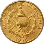 GUATEMALA. 5 Quetzales, 1926. Philadelphia Mint. PCGS MS-63+.