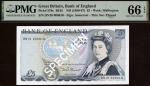 Bank of England, D.H.F. Somerset, £5, ND (1980-87), serial number DN10 000010, (EPM B343, Pick 378c)