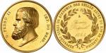 Pierre II (1831-1889). Médaille de récompense en or attribuée au paysagiste Thomas Driendl, par Lust