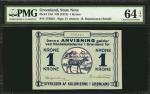 GREENLAND. State Note. 1 Krone, ND (1913). P-13d. PMG Choice Uncirculated 64 EPQ.