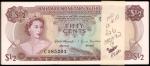 BAHAMAS. Monetary Authority. 50 Cents, 1968. P-26a. Uncirculated.