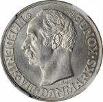 DANISH WEST INDIES. 20 Cents, 1907. Copenhagen Mint. NGC MS-63.