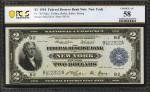 Fr. 750. 1918 $2 Federal Reserve Bank Note. New York. PCGS Banknote Choice About Uncirculated 58.