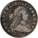 1802 Draped Bust Half Dollar. O-101, T-1, the only known dies. Rarity-3. VG-8 Details--Scratched (AN