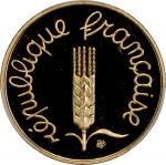 1979年法国1分加厚金样币。巴黎造币厂。FRANCE. Gold Centime Piefort, 1979. PCGS SPECIMEN-68.