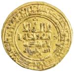 GREAT SELJUQ: Tughril Beg, 1038-1063, AV dinar (4.75g), Nishapur, AH448, A-1665, choice VF.