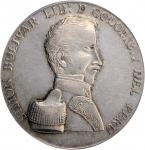 PERU. Simon Bolivar/Liberator of Cuzco Silver Proclamation Medal, 1825. PCGS AU-53 Gold Shield.