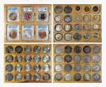 民国银币一组66枚 详见实物，裸币60枚，评级币6枚