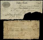 Dudley Bank ( Ed. Hancox, Self & Company), 1 guinea, 1 January 1803, serial number 352, black and wh
