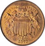 1870 Two-Cent Piece. Proof-65 RD (PCGS). OGH.
