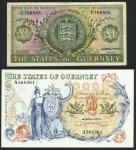States of Guernsey, £10, ND (1975), serial number A568361, blue and multicoloured, Britannia at left