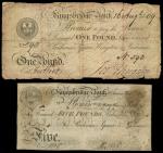 Kingsbridge Bank (Prideaux, Square, Kingston & Prideaux), ｣1, 1809, manuscript signature of Hingston