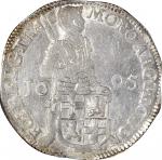 1695年荷兰1杜卡特银币。 NETHERLANDS. Utrecht. Silver Ducat, 1695. NGC MS-62.