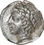 MACEDON. Kingdom of Macedon. AR Tetrobol, Olynthos Mint, ca. 400 B.C. NGC Ch VF.