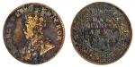 East India Company, Copper Quarter-Anna, 1858, mint error, die rotation 5 oclock, British India, Edw