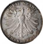 GERMANY. Frankfurt. Gulden, 1861. Free City. NGC MS-65.