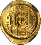 JUSTIN II, 565-578. AV Solidus (4.50 gms), Constantinople Mint, 5th Officinae.